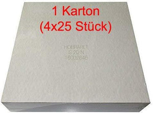 Karton Filterschichten zur Feinklärung S20N, 40x40cm, Hobra